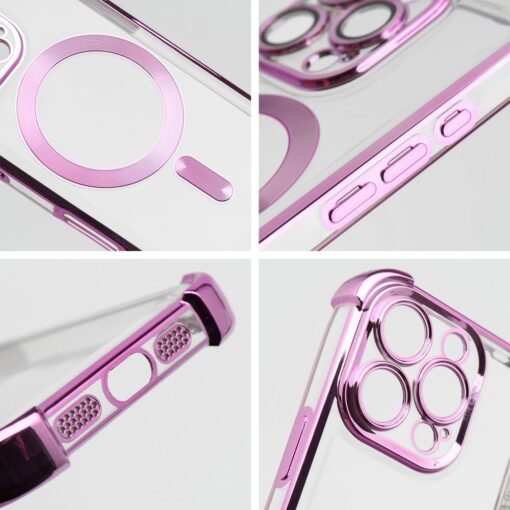 Case ANTISHOCK ELECTRO for IPHONE 16 Pro compatible with MagSafe pink – Bild 5