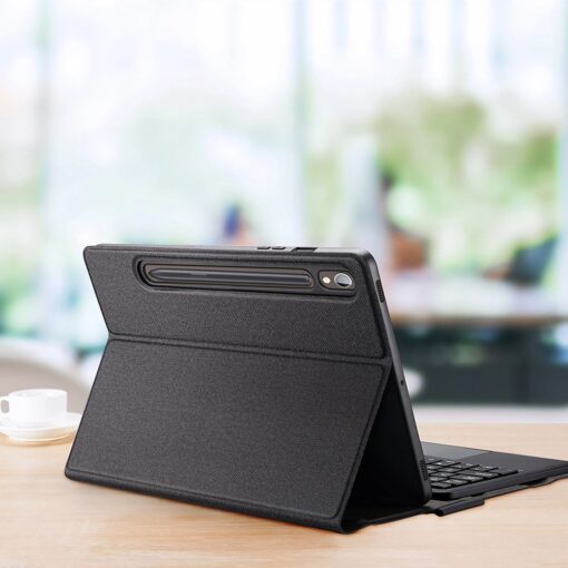 DUX DUCIS case TK foldable with Wireless Keyboard for SAMSUNG Tab S9/S9 FE/S10 FE black – Bild 4