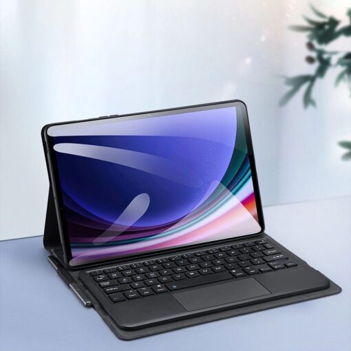 DUX DUCIS case TK foldable with Wireless Keyboard for SAMSUNG Tab S9/S9 FE/S10 FE black – Bild 5