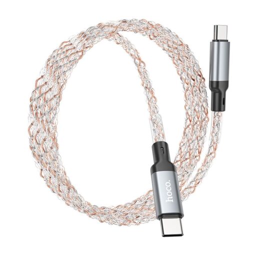 HOCO cable Type C to Type C 3A 60W U112 1 m gray – Bild 3