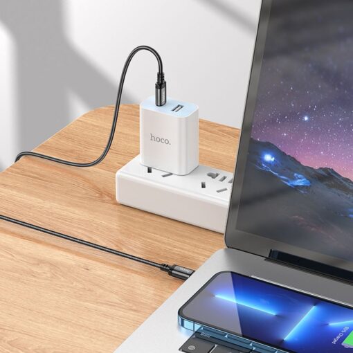 Cable USB C to USB C Hoco 3A 60W 2 m X89 black – Bild 6