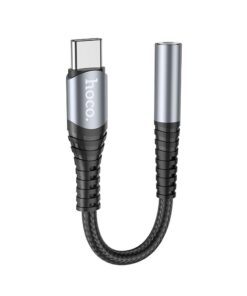 Adapter AUX Jack 3,5 mm do USB C Hoco LS33 metal gray