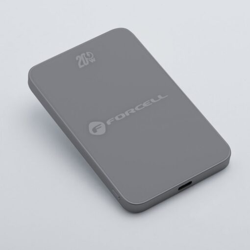 FORCELL F-ENERGY F5K8 Super Slim powerbank compatible with MagSafe PD3.0 QC4.0 15W 5000 mAh grey – Bild 4