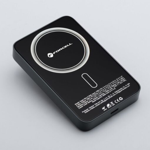 FORCELL F-ENERGY F10K8 Super Slim powerbank compatible with MagSafe PD3.0 QC4.0 15W 10000 mAh black – Bild 4