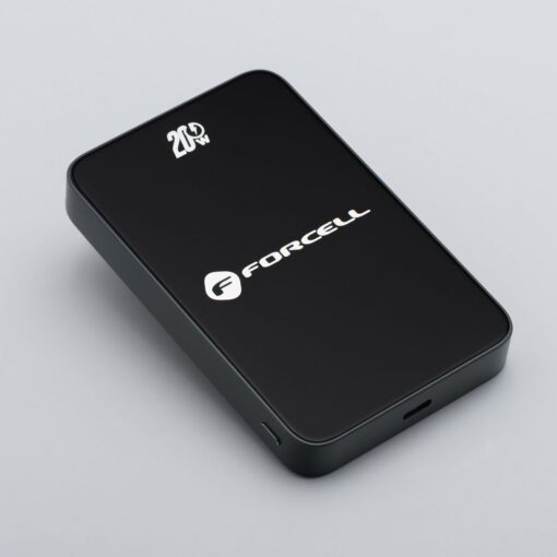 FORCELL F-ENERGY F10K8 Super Slim powerbank compatible with MagSafe PD3.0 QC4.0 15W 10000 mAh black – Bild 6