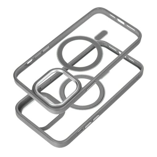 COLOR EDGE MAG COVER case compatible with MagSafe for IPHONE 17 Pro titatnium grey – Bild 4