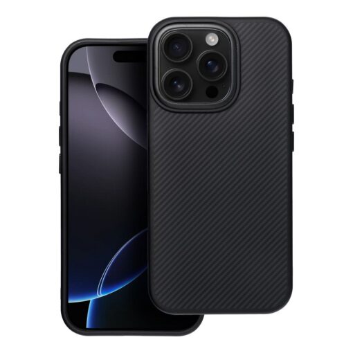 Carbon Elite Mag Cover compatible with MagSafe for IPHONE 17 PRO MAX black – Bild 3
