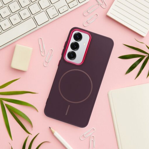 FRAME MAG COVER Case compatible with MagSafe for SAMSUNG A52 5G / A52 LTE ( 4G ) / A52s 5G purple – Bild 4