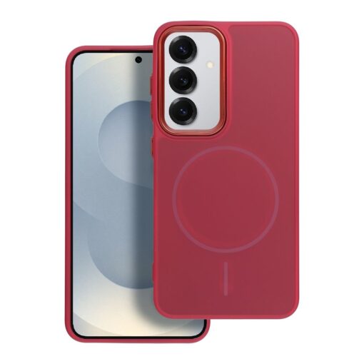FRAME MAG COVER Case compatible with MagSafe for SAMSUNG S25 magenta