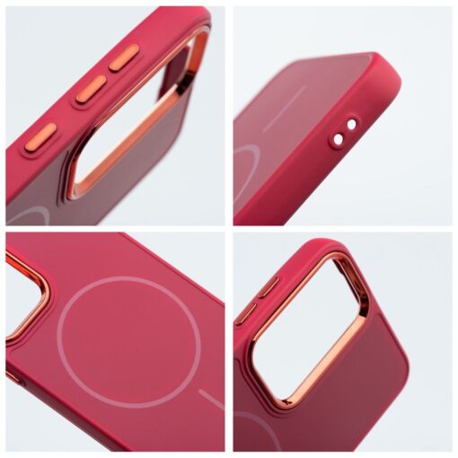 FRAME MAG COVER Case compatible with MagSafe for SAMSUNG S25 magenta – Bild 3