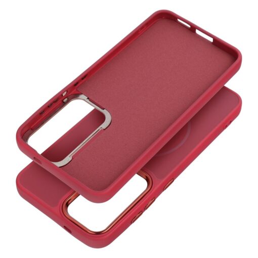 FRAME MAG COVER Case compatible with MagSafe for SAMSUNG S25 magenta – Bild 5