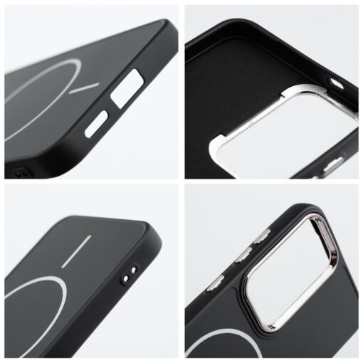 FRAME MAG COVER Case compatible with MagSafe for SAMSUNG A16 black – Bild 3