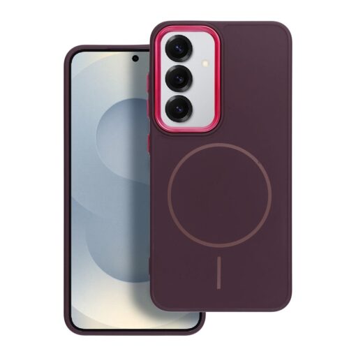 FRAME MAG COVER Case compatible with MagSafe for SAMSUNG A36 purple