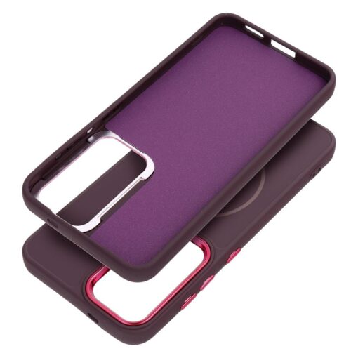 FRAME MAG COVER Case compatible with MagSafe for SAMSUNG A36 purple – Bild 5