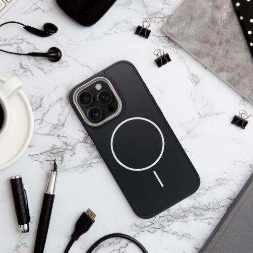 FRAME MAG COVER Case compatible with MagSafe for IPHONE 12 black – Bild 4
