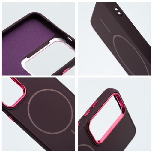 FRAME MAG COVER Case compatible with MagSafe for SAMSUNG A16 purple – Bild 3
