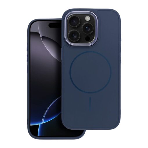 FRAME MAG COVER Case compatible with MagSafe for IPHONE 11 navy blue