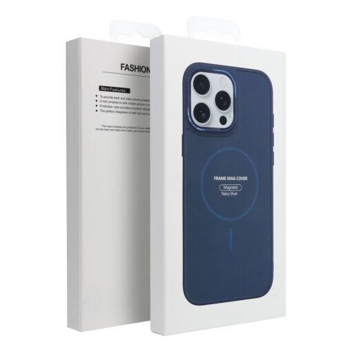 FRAME MAG COVER Case compatible with MagSafe for IPHONE 11 navy blue – Bild 6