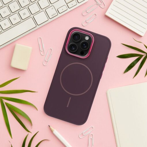 FRAME MAG COVER Case compatible with MagSafe for IPHONE 11 purple – Bild 4