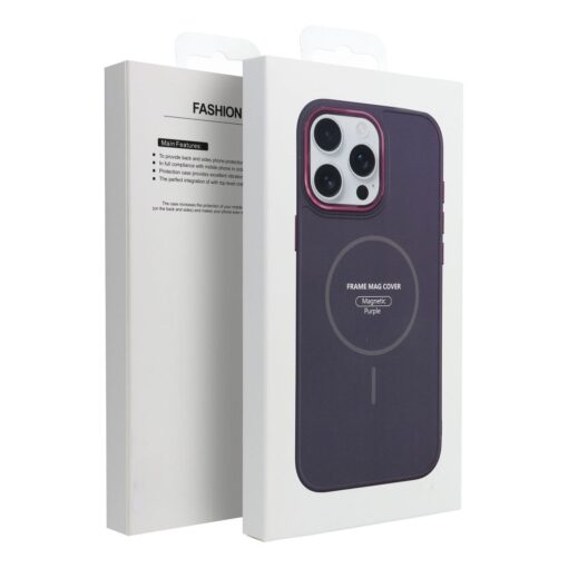 FRAME MAG COVER Case compatible with MagSafe for IPHONE 12 purple – Bild 6