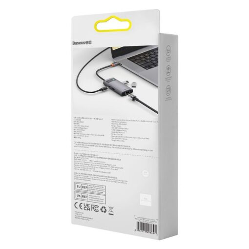 BASEUS Adapter HUB 4in1 WKWG070113/BS-OH067 0,17m grau – Bild 14