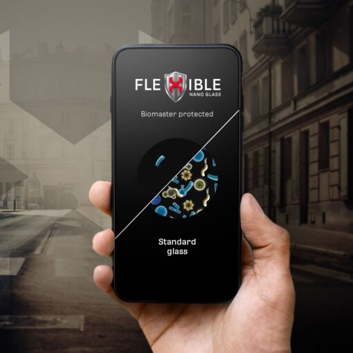 Hybrid Flexible Glas Forcell 5D Full Glue - APP IPHONE 17/17 Pro schwarz – Bild 6