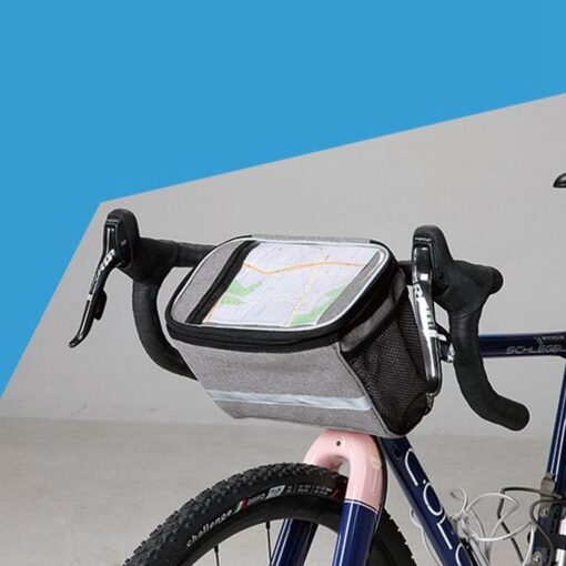 SAHOO Lenker Fahrradtasche mit Reißverschluss thermoactive 11002-sa grau – Bild 4
