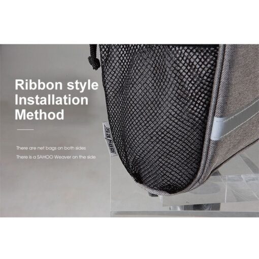 SAHOO Lenker Fahrradtasche mit Reißverschluss thermoactive 11002-sa grau – Bild 7