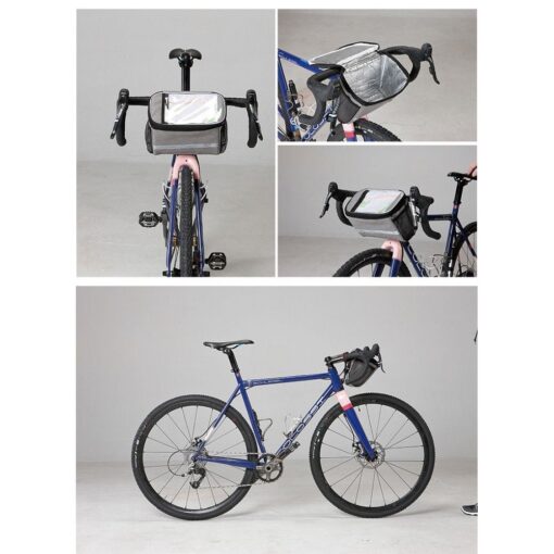 SAHOO Lenker Fahrradtasche mit Reißverschluss thermoactive 11002-sa grau – Bild 8