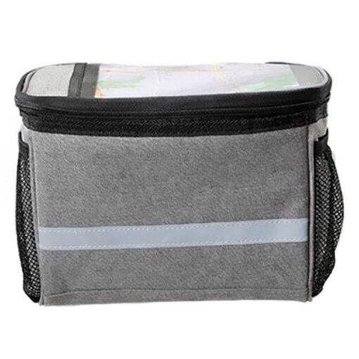 SAHOO Lenker Fahrradtasche mit Reißverschluss thermoactive 11002-sa grau – Bild 9