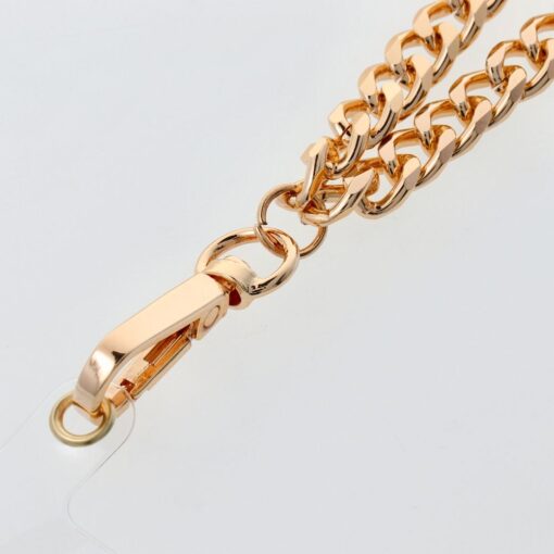 CHAIN #41 Phone lanyard, Phone pendant / cord length 40cm (20cm in the loop) / on wrist - gold – Bild 3