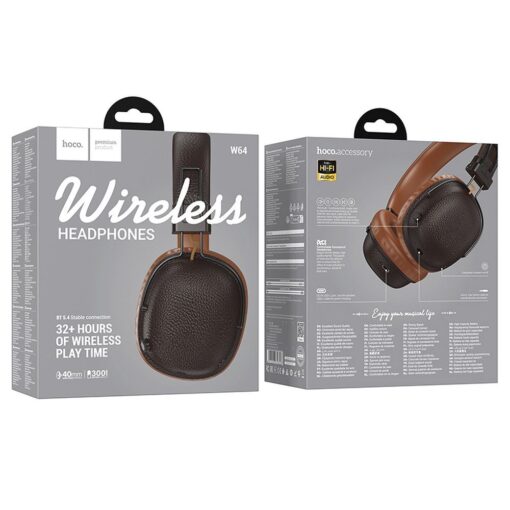 Wireless headphones Hoco W64 brown – Bild 7