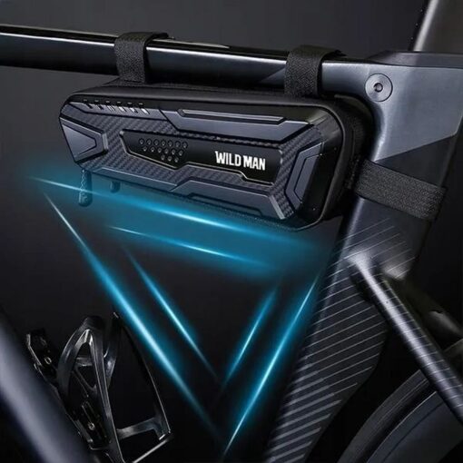 WILDMAN traveling bag under the bike frame with zipper 1L M40 black – Bild 6