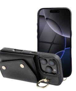 Wallet Case WONDER for IPHONE 15 black