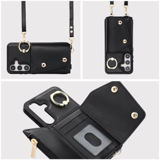 Wallet Case WONDER for SAMSUNG A16 5G black – Bild 7