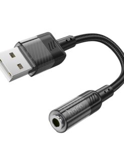Adapter AUX USB A to Jack 3,5mm Hoco LS37 black