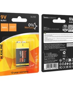 Alkaline battery 6LR61 Hoco 9V DLR05 1 pcs