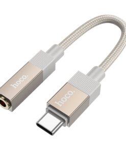 Adapter AUX USB C (male) to Jack 3,5 mm (female) Hoco UPA32C gold