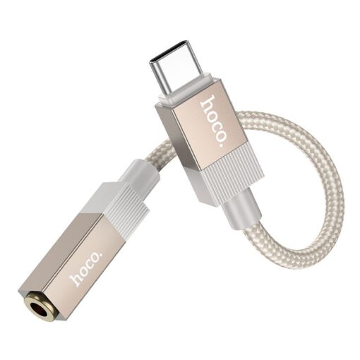 Adapter AUX USB C (male) to Jack 3,5 mm (female) Hoco UPA32C gold – Bild 3
