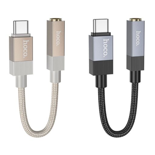 Adapter AUX USB C (male) to Jack 3,5 mm (female) Hoco UPA32C gold – Bild 4