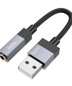 Adapter AUX USB A (male) to Jack 3,5 mm (female) Hoco UPA32D black