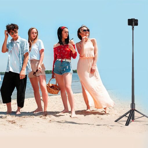 FORCELL F-GRIP F170XL automatic selfie stick with remote controler tripod black – Bild 8
