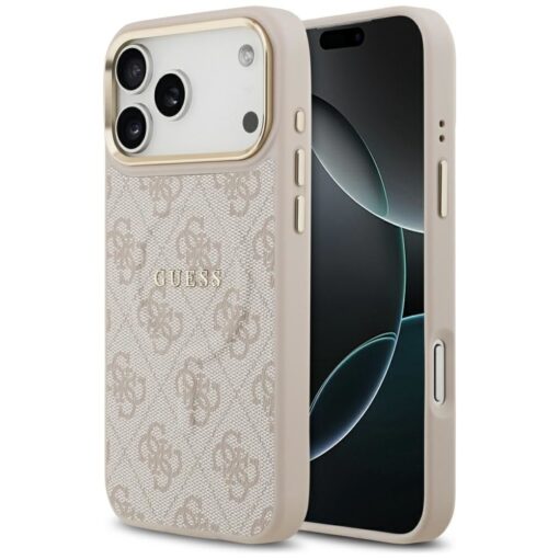 GUESS case for IPHONE 17 Pro Max compatible with MagSafe GUHMP17XP4MSEGCP (PU 4G W/ Classic) pink