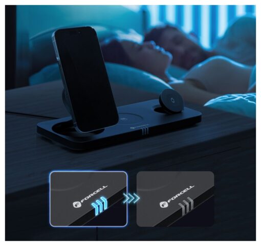 FORCELL F-ENERGY MagNetix 3w1 Qi2 20,5W wireless charger compatible with MagSafe black – Bild 9