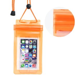 WASSERDICHTES UNIVERSAL-ETUI mit Reißverschluss – Orange