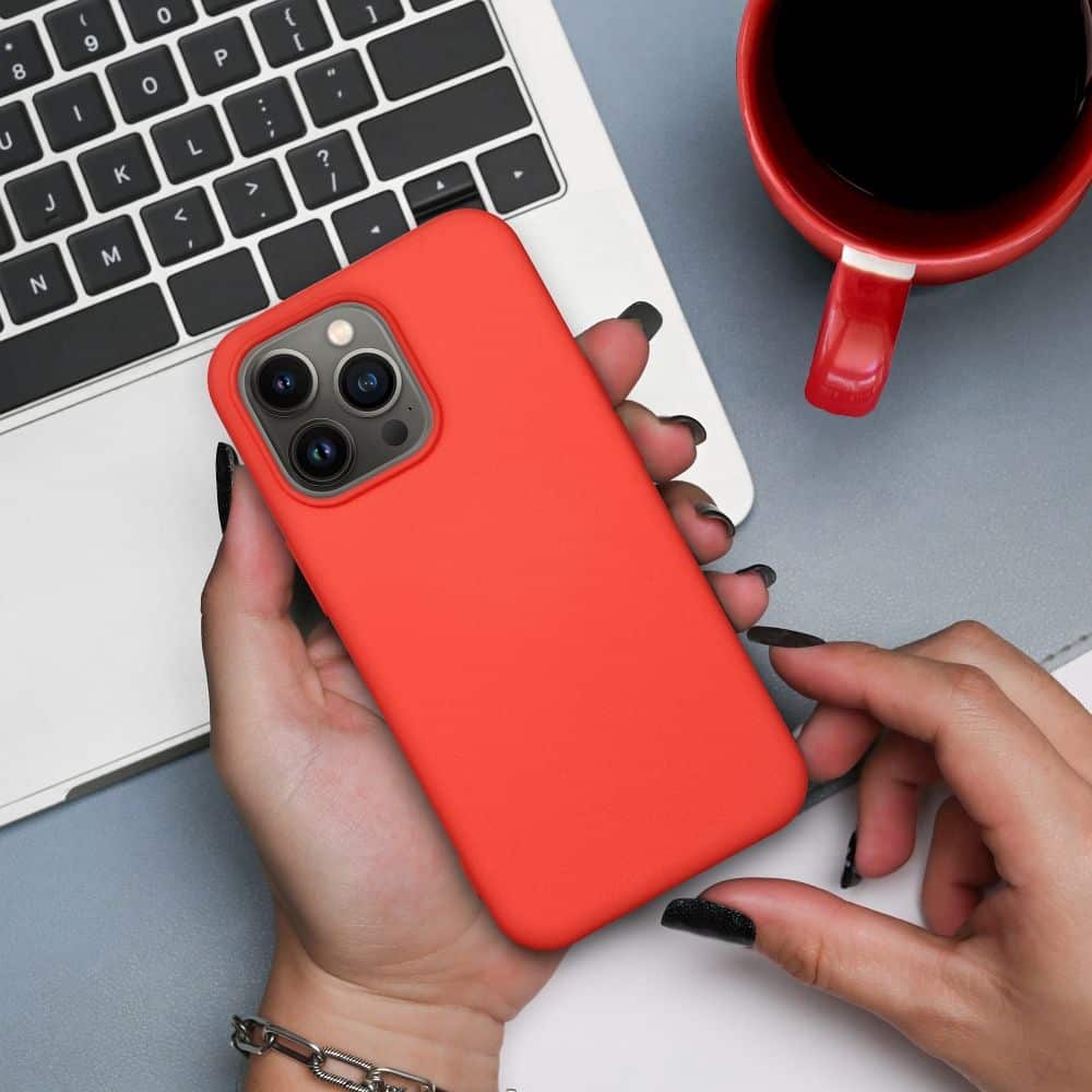 Silikonhülle für XIAOMI Redmi NOTE 14 5G Apricot – Bild 9