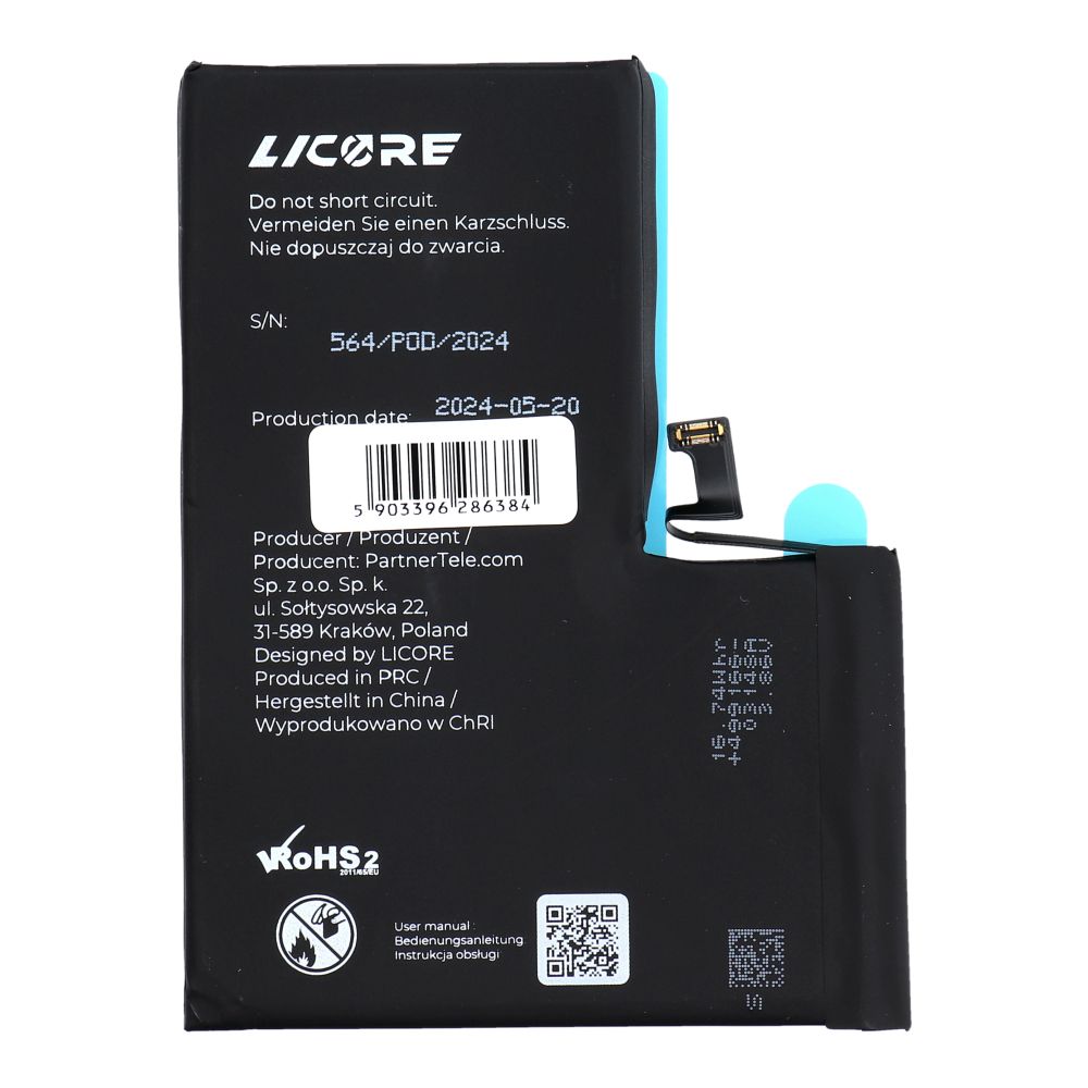 AKKU für iPhone 14 Pro Max 4323 mAh von Licore – Bild 9