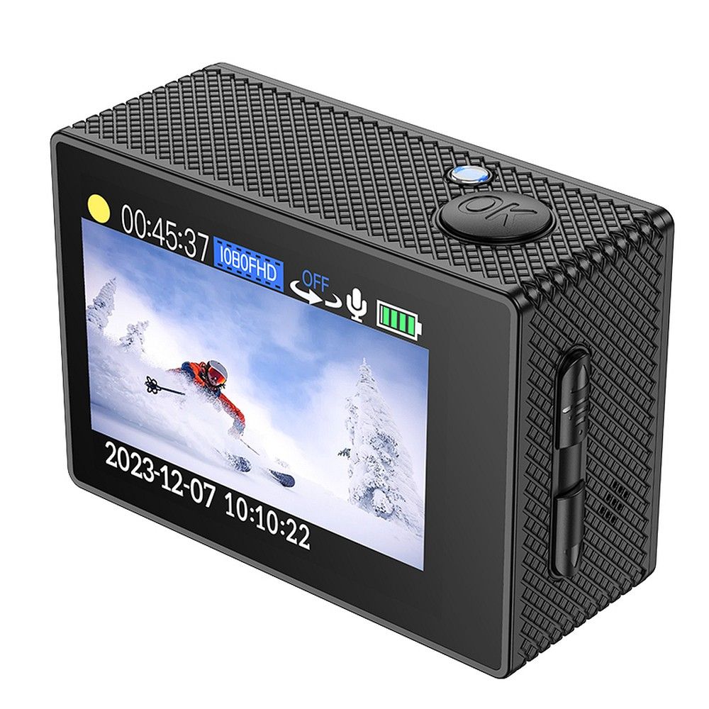 HOCO Sportkamera mit 2" 1080P/30fps Display DV100 schwarz – Bild 5