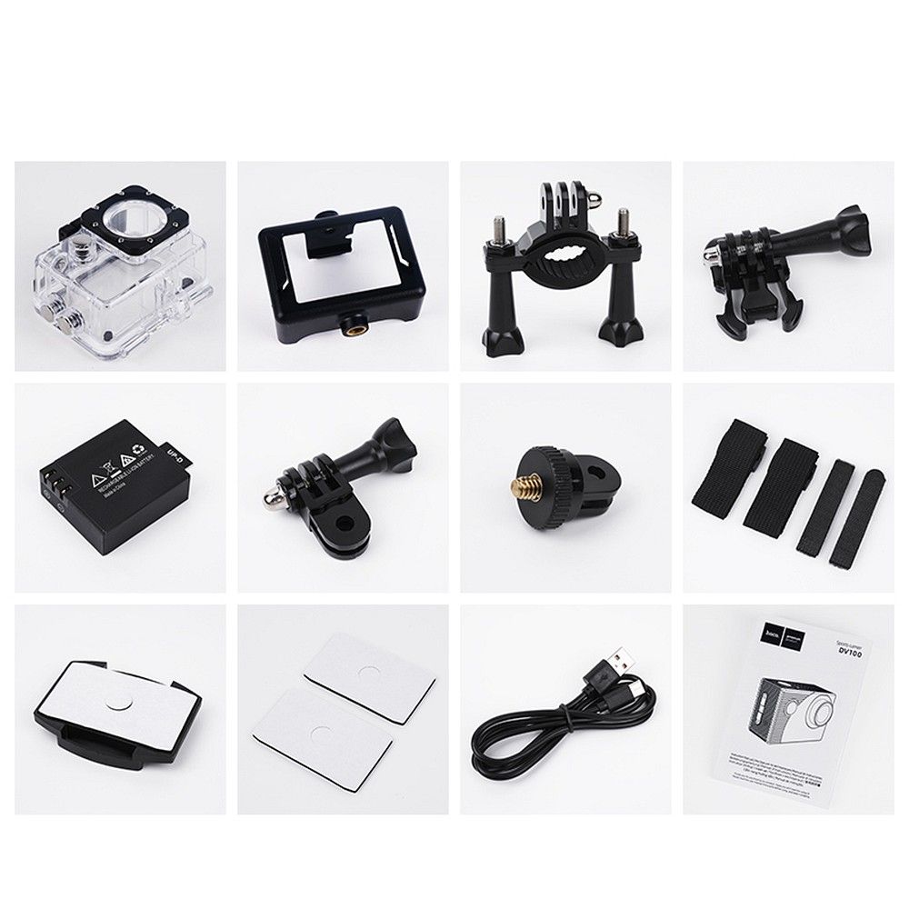 HOCO Sportkamera mit 2" 1080P/30fps Display DV100 schwarz – Bild 7