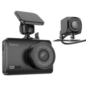 HOCO Autokamera mit 2,45" Display und 1080P/30fps Rückfahrkamera DV3 in Schwarz